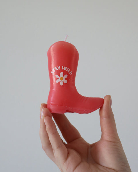 Stay Wild Boot Candle