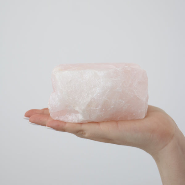 Rose Quartz Crystal Tea light Holder