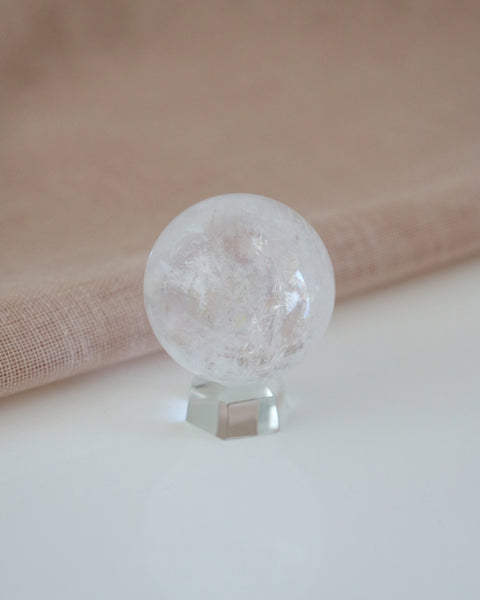 Clear Quartz Sphere with Stand