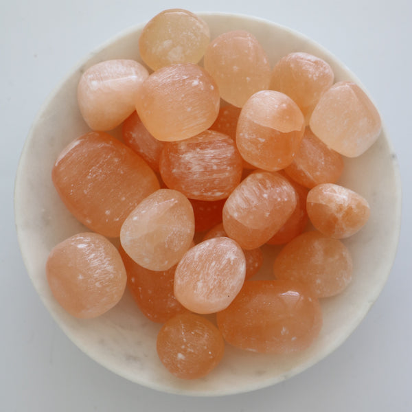 Tumbled Stone - Peach Selenite