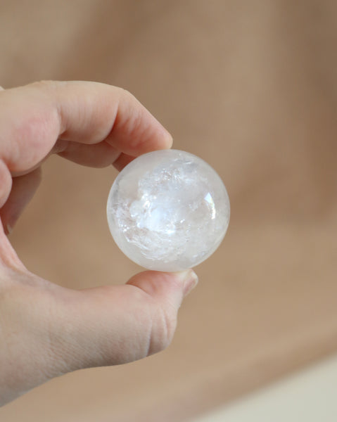 Clear Quartz Sphere with Stand