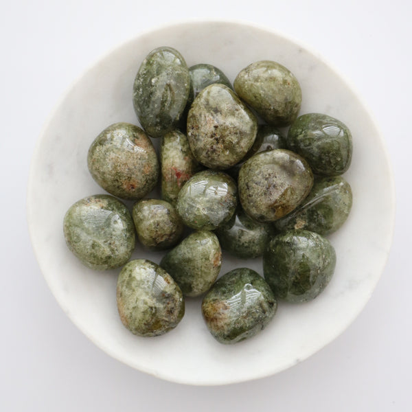 Tumbled Stone - Green Garnet