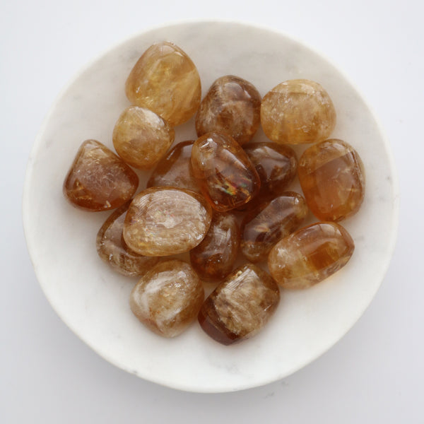 Tumbled Stone - Honey Calcite