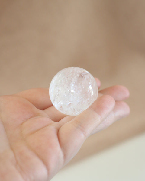 Clear Quartz Sphere with Stand