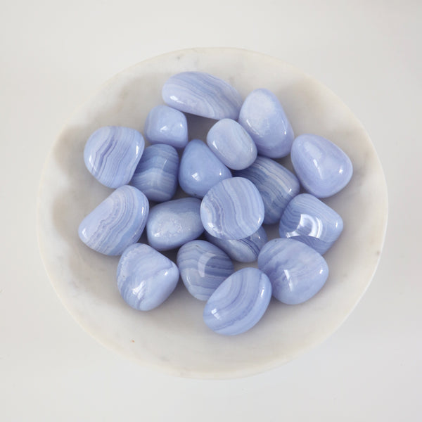 Tumbled Stone - Blue Lace Agate A Grade
