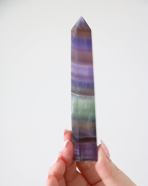 Rainbow Fluorite Point