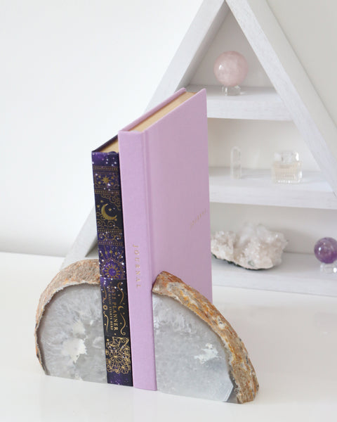 Agate Bookends - Natural 08