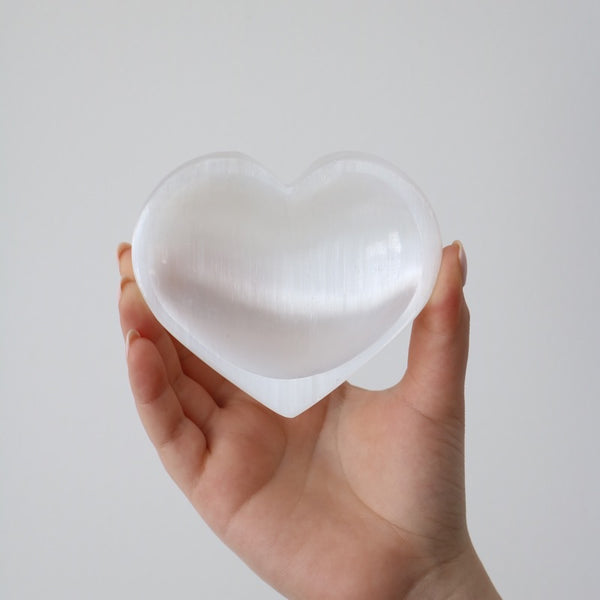 Selenite Heart Bowl