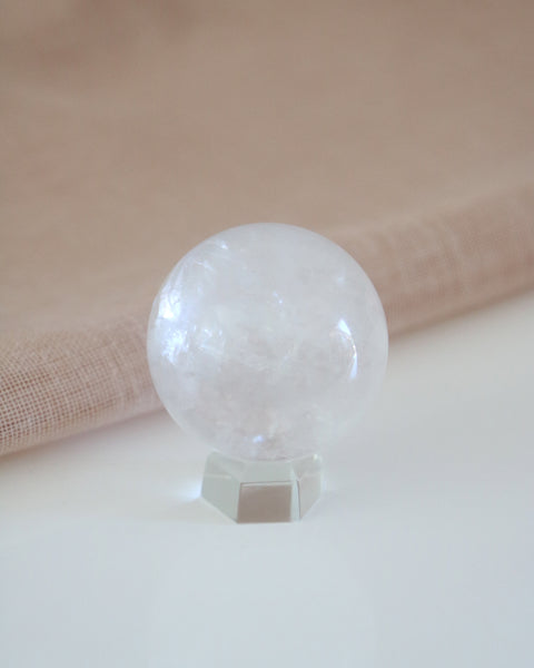 Clear Quartz Sphere with Stand