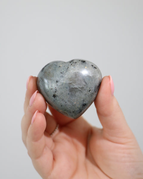 Labradorite Puffy Heart - Medium