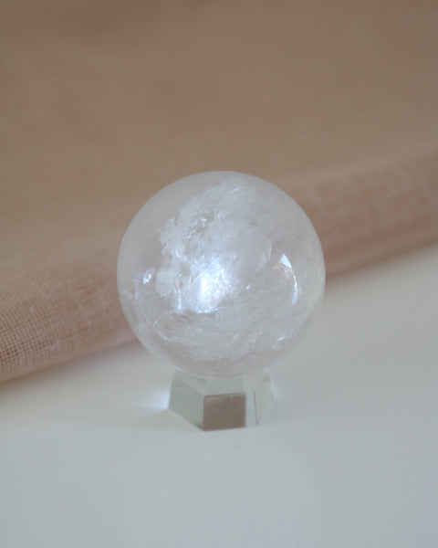 Clear Quartz Sphere with Stand