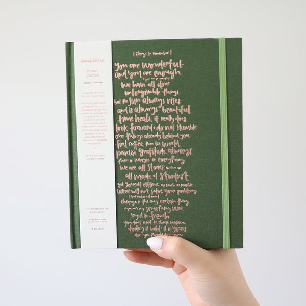 Journal | Things to Remember | Botanical Green | Emma Kate Co.